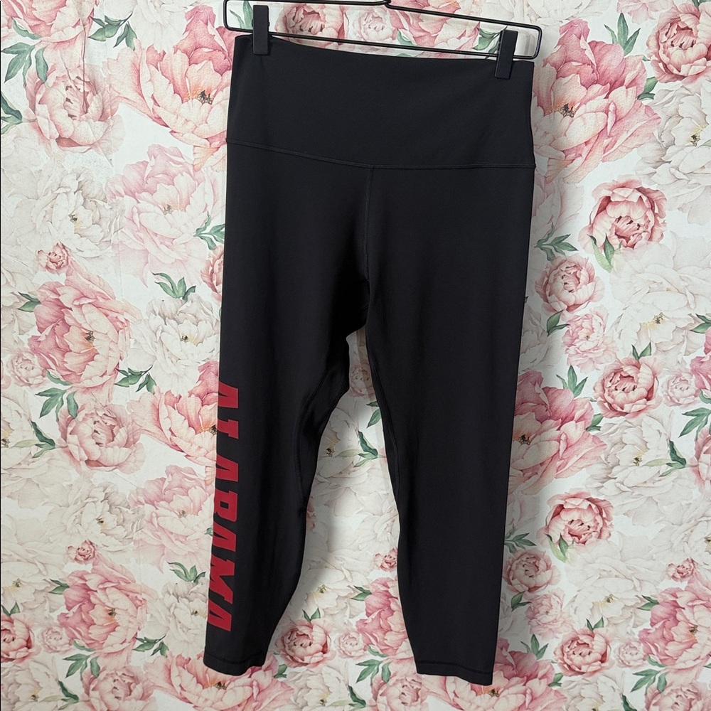 EUC Lululemon Align 25” Leggings ALABAMA CRIMSON TIDE size 10 - Picture 2 of 7